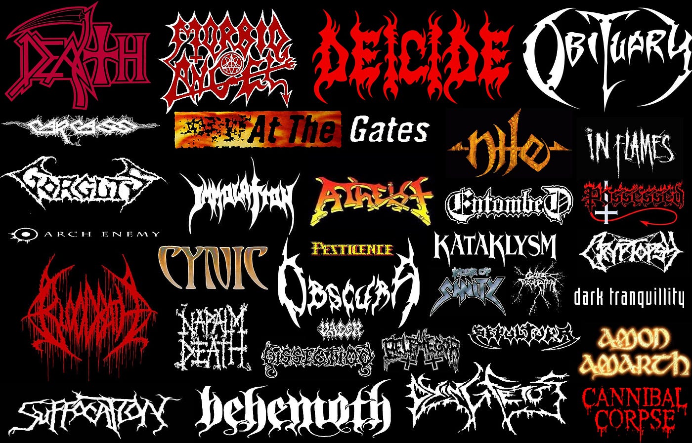My Favorite Death Metal Albums. Not a professional ranking just… | by Ryan  O'Connor | Clocked In Magazine | Medium