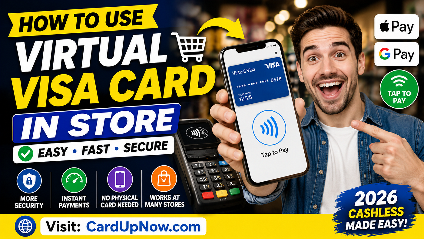 How to Use Virtual Visa Card in Store with Apple Pay & Google Pay