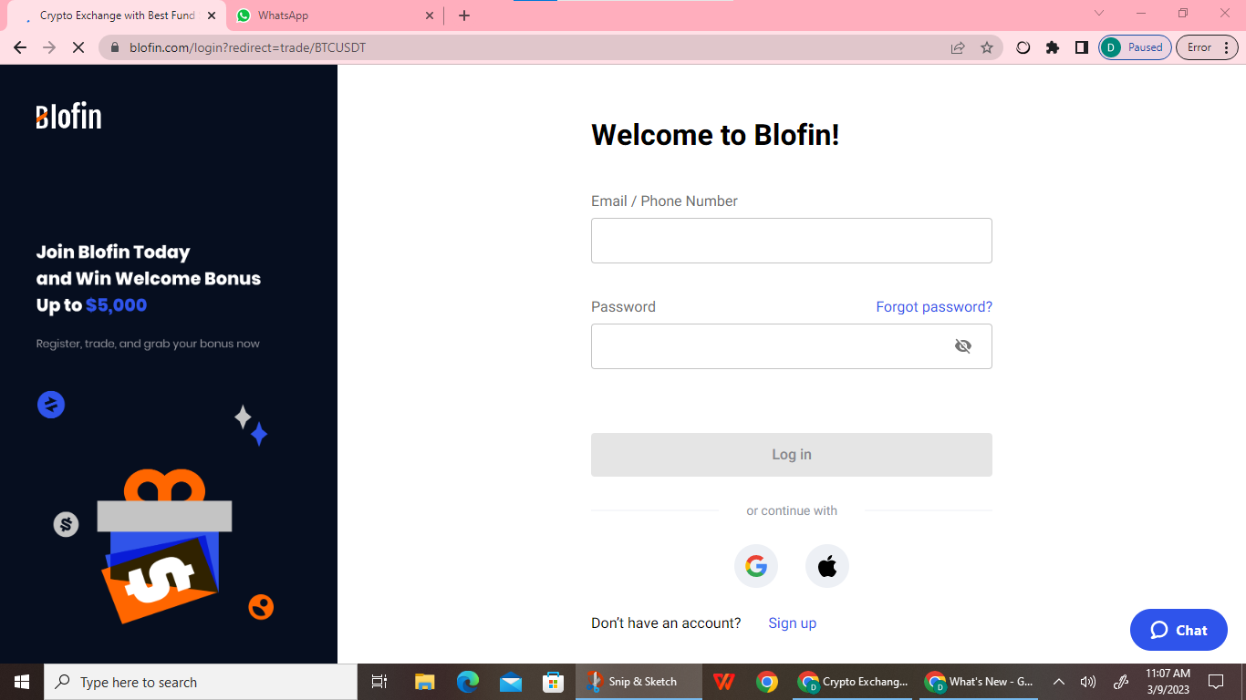 HOW TO CREATE A BLOFIN WALLET?. Blofin Is one of crypto best app that… | by  Mackmaine | Medium