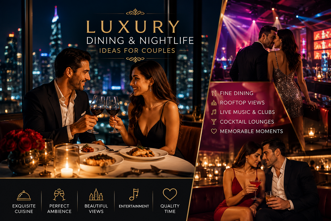 Luxury Dining and Nightlife Ideas for Couples