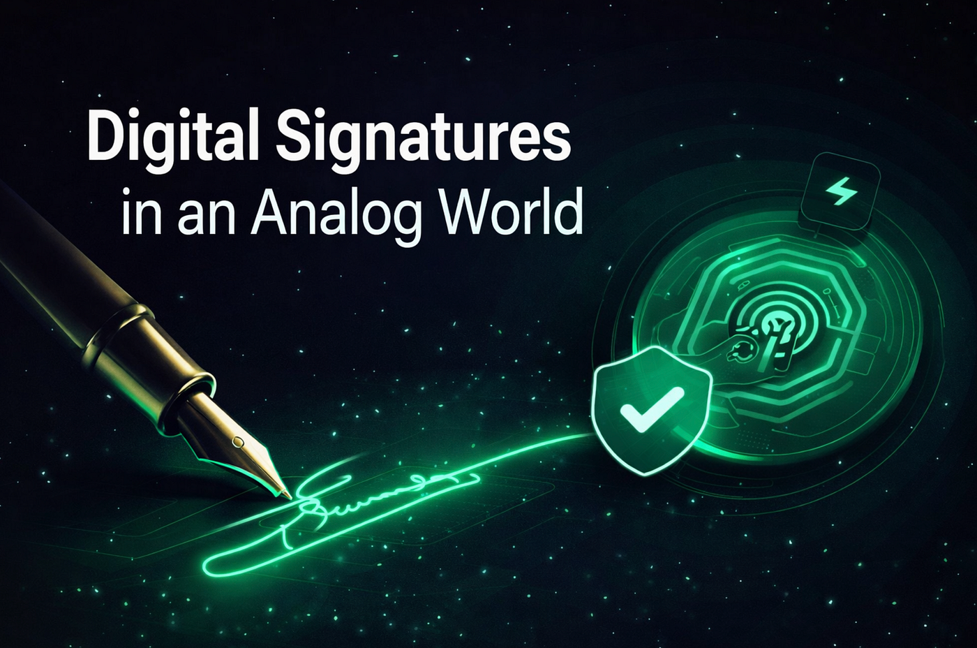 Digital Signatures in an Analog World