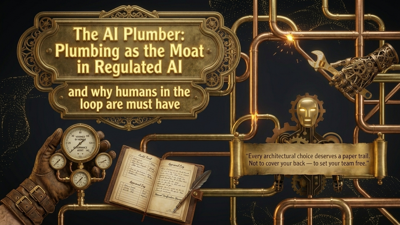 The AI Plumber: Plumbing as the Moat in Regulated AI
