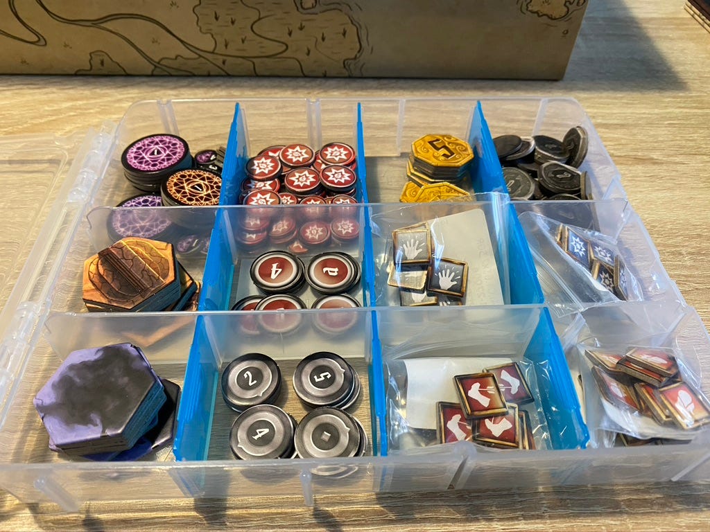 A solution for box stretching for Gloomhaven Storage Solution 2.0 