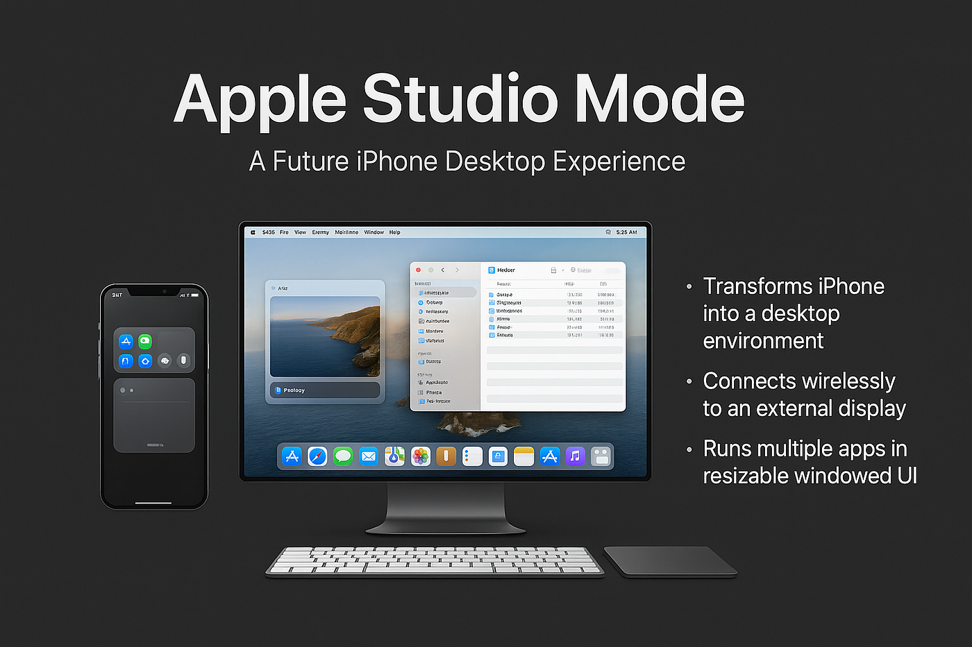 Apple Studio Mode: The Future of iPhone-as-a-Desktop Is Closer Than You Think