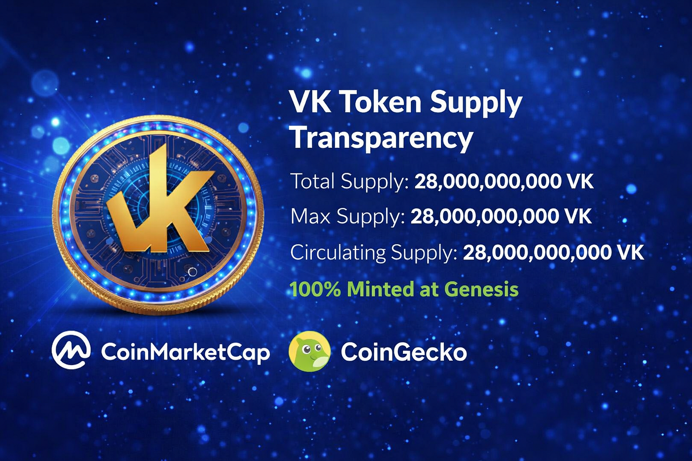 Official Supply Disclosure — VK Token (VK)