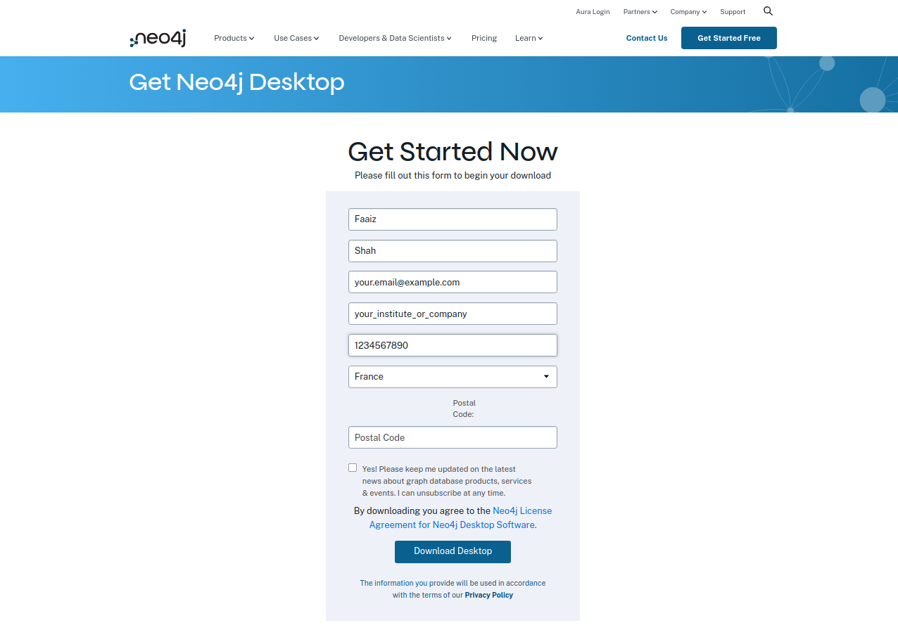 Installation of “Neo4j Desktop” on Ubuntu 22.04 with Example