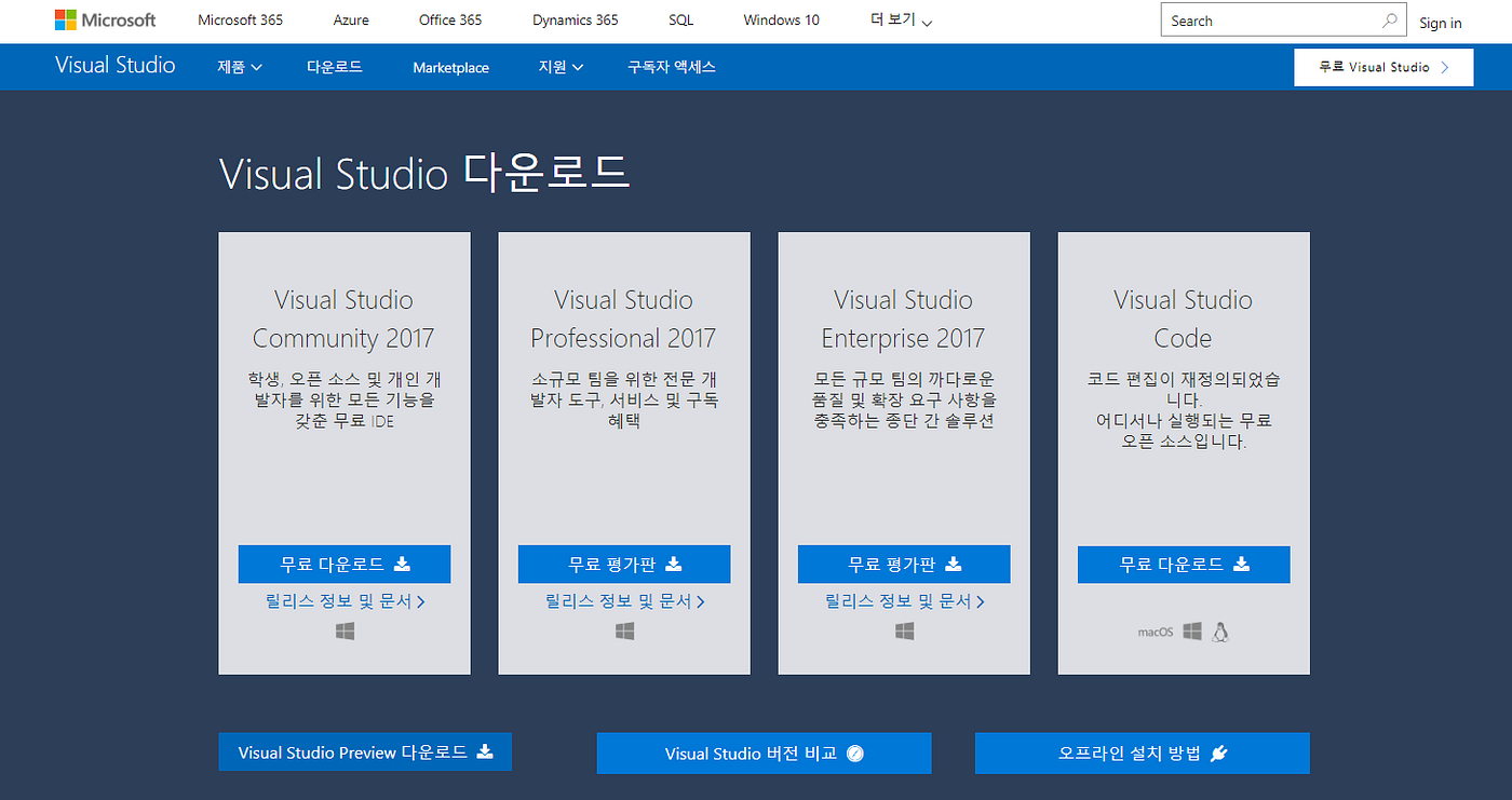 VC++ 2017 Compiler 사용법. 비주얼 스튜디오 2017 (Visual studio) C언어 컴파일러… | by  Eunjeogn Kim | Medium
