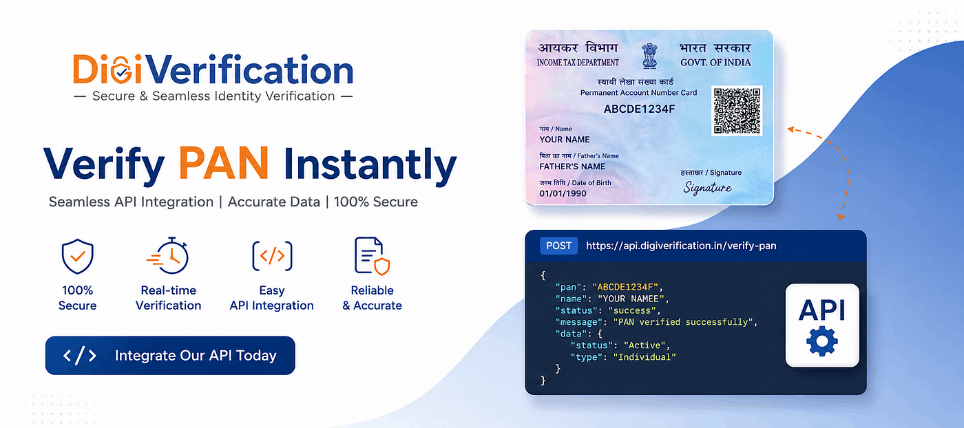 PAN Verification API India — Uses, Benefits & Integration Guide 2026