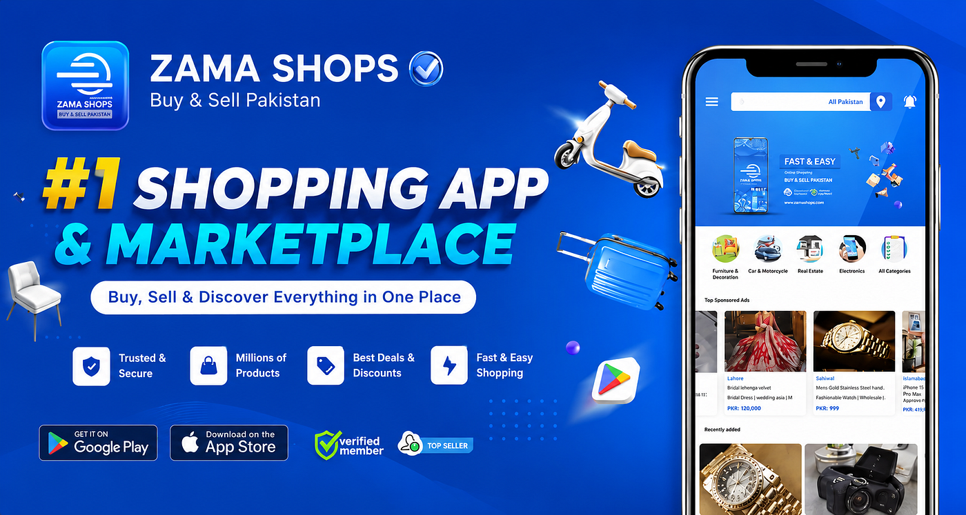 Zama Shops — Buy & Sell Marketplace in Pakistan