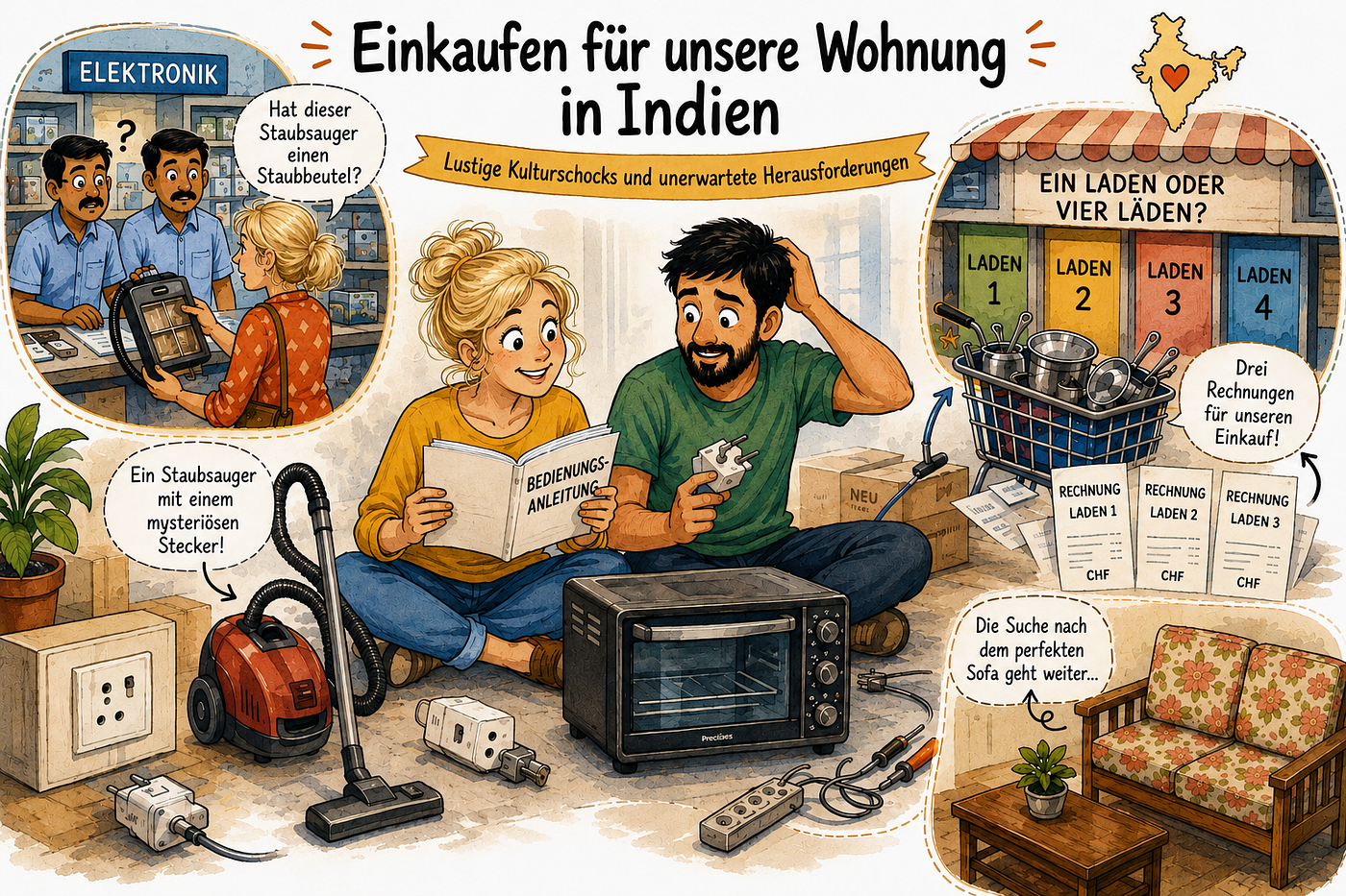 Haushaltseinkauf in Indien