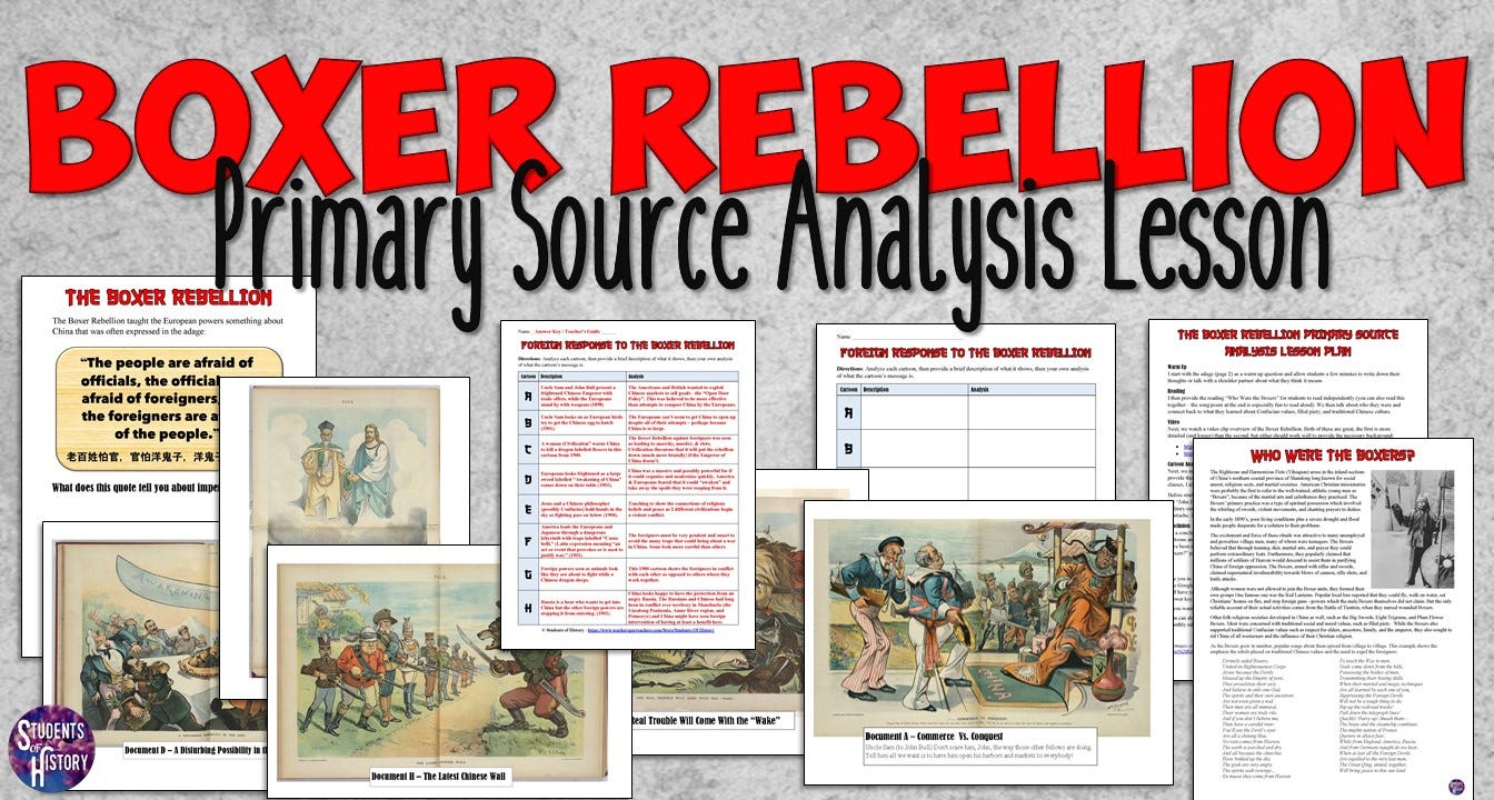 Boxer Rebellion Lesson Plan. This US or World History activity on… | by Students of History | Medium