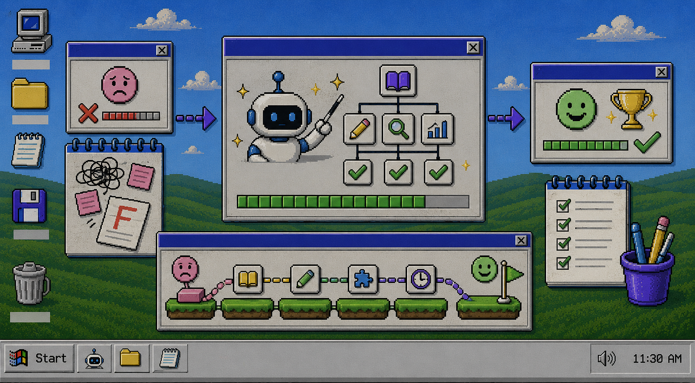 From failing to passing: My path through a study course the new AI built from scratch
