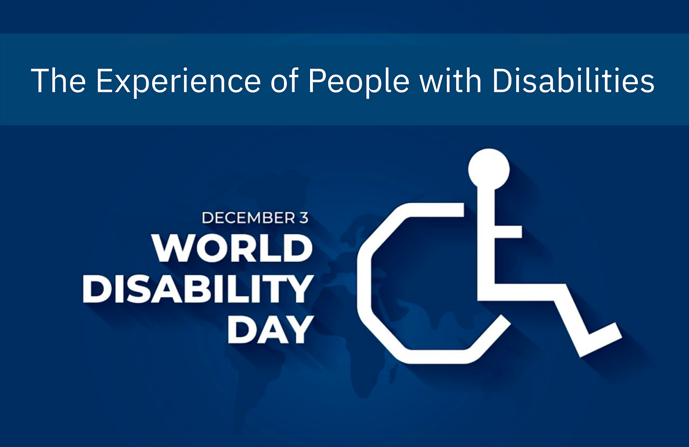 The experience of people with disabilities