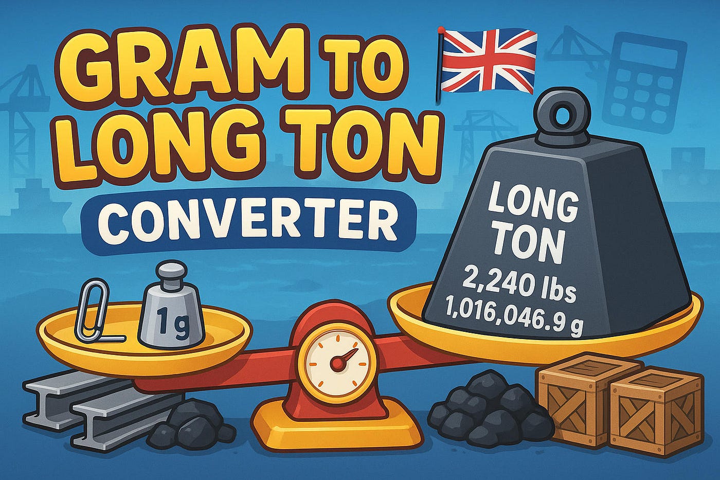 Grams to Long Tons ConverterGrams to Long Tons Converter⚖️ Tiny Grams, Huge Tons: Convert in a Snap!