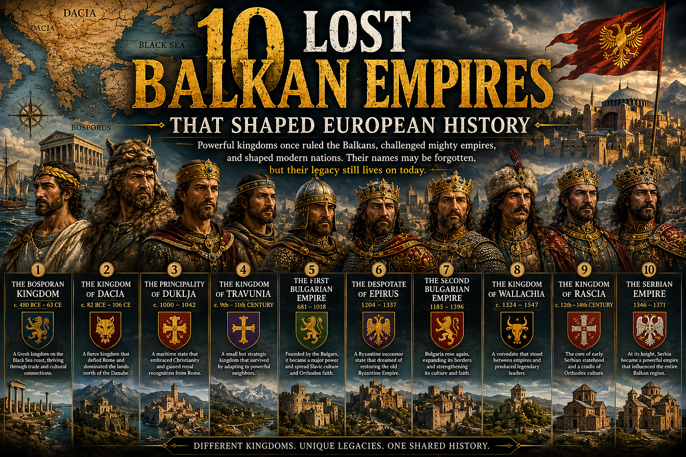 10 Forgotten Kingdoms of Southeastern Europe