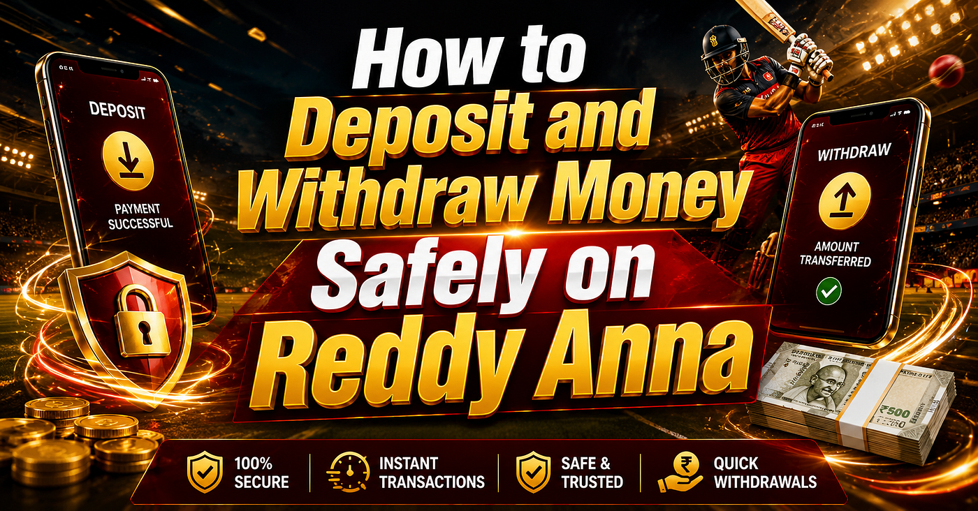 How to Deposit and Withdraw Money Safely on Reddy Anna?