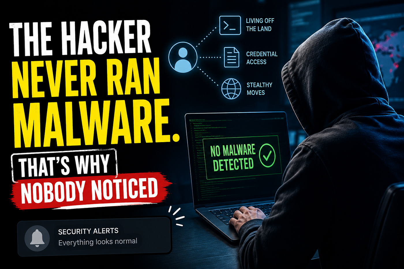 The Hacker Never Ran Malware. That’s Why Nobody Noticed.