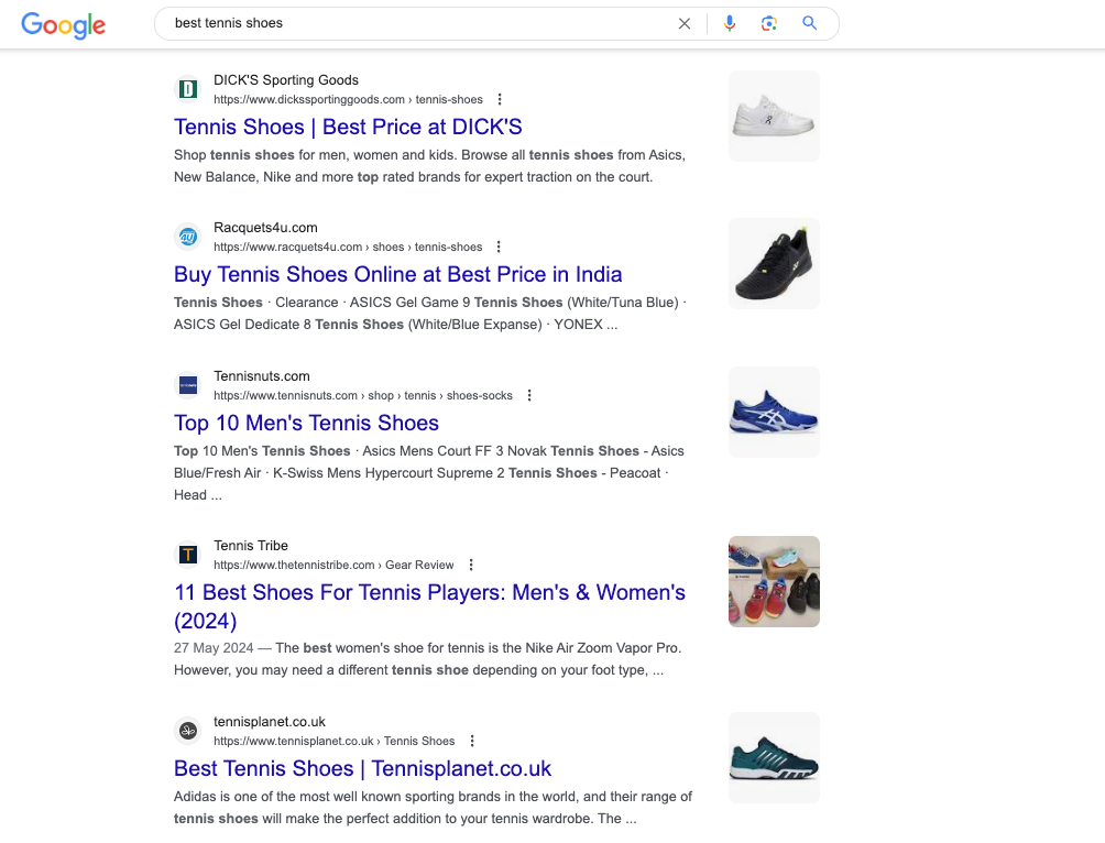 Google 搜索结果