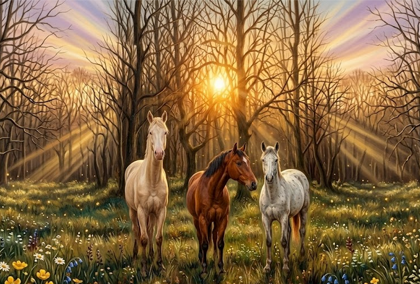 Le Cheval : Maître de l’instant présent et de la connexion à Monade