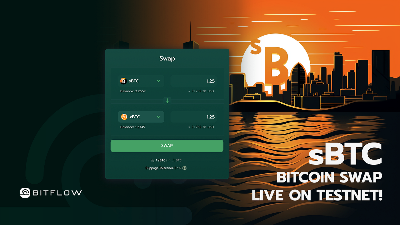 BITFLOW BTC Swap: sBTC Testnet Guide | by Bitflow Finance | Medium