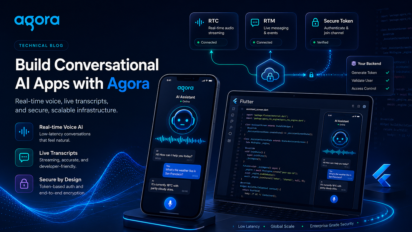 Building a Conversational AI App in Flutter with Agora