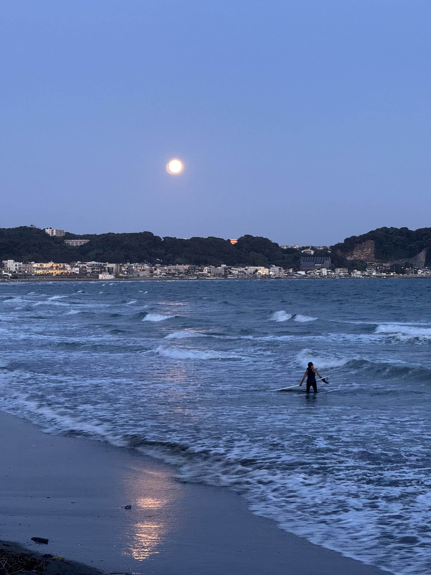 Bridge to Enoshima Island (left) and Kamakura (right)