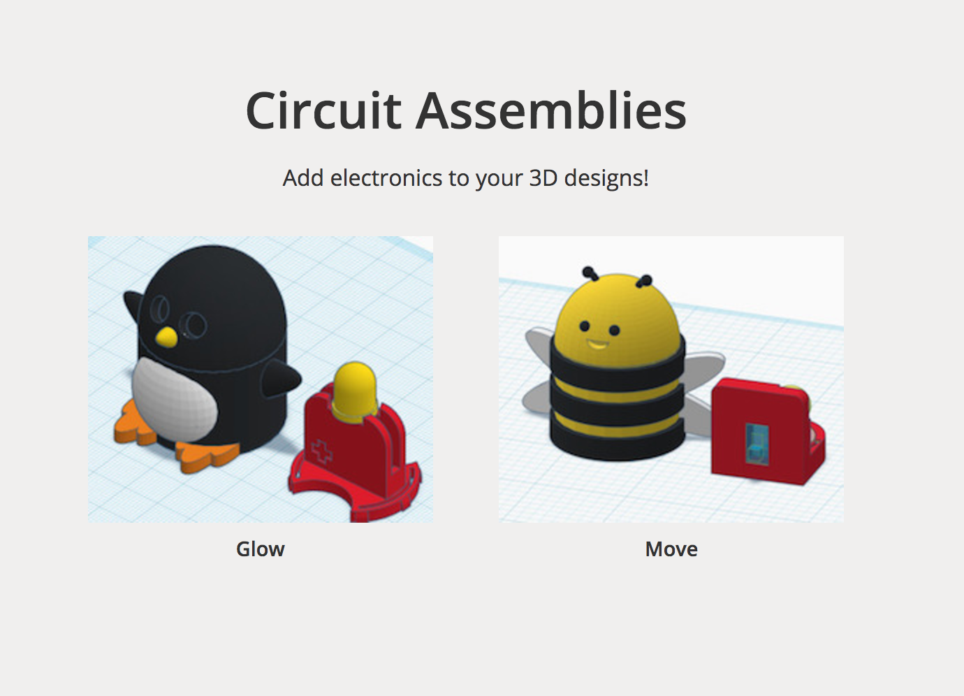 The Tinkercad design process of a place holder