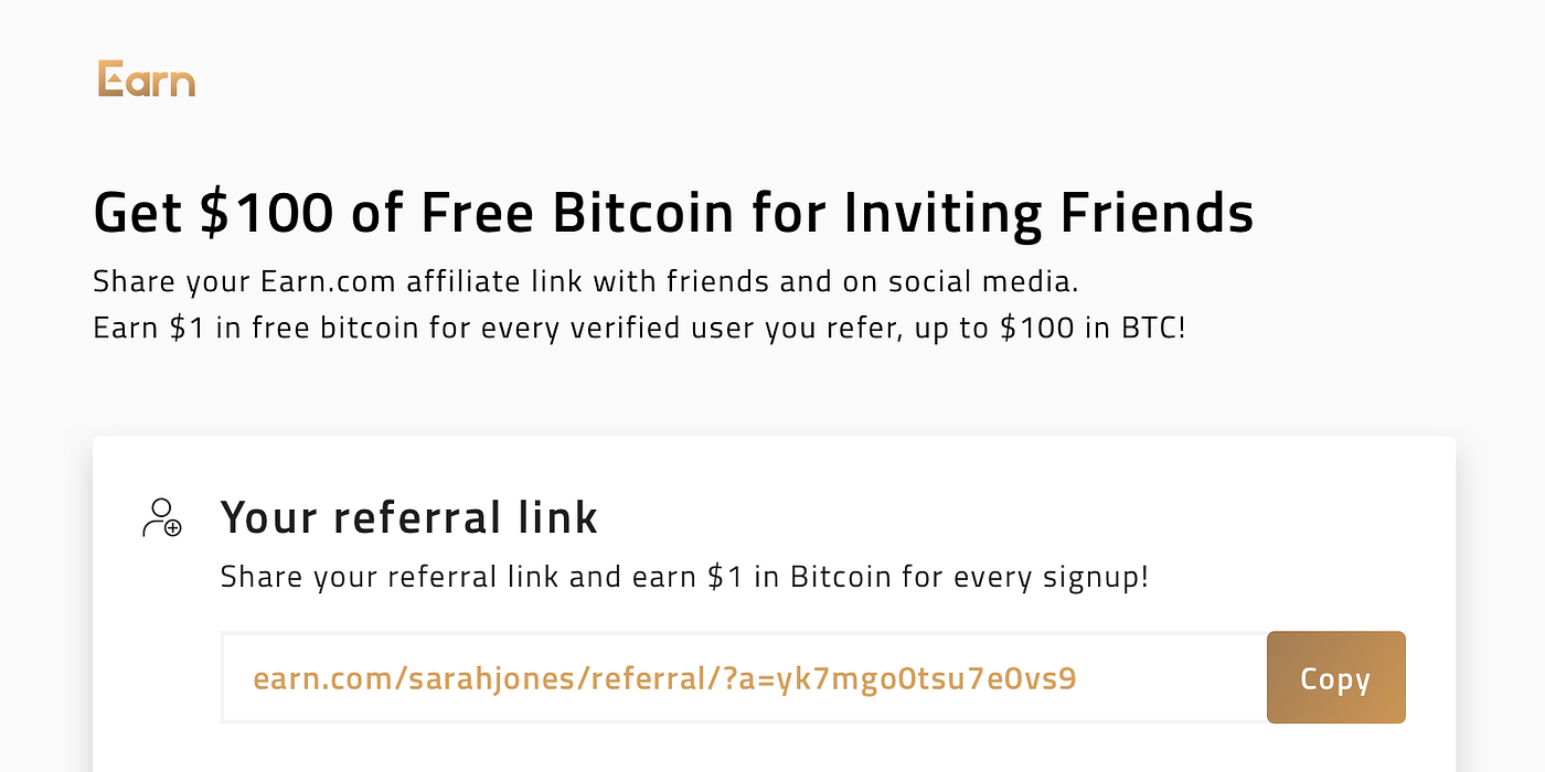 Get $100 of Free Bitcoin for Inviting People to Earn.com | by Earn.com |  news.earn.com
