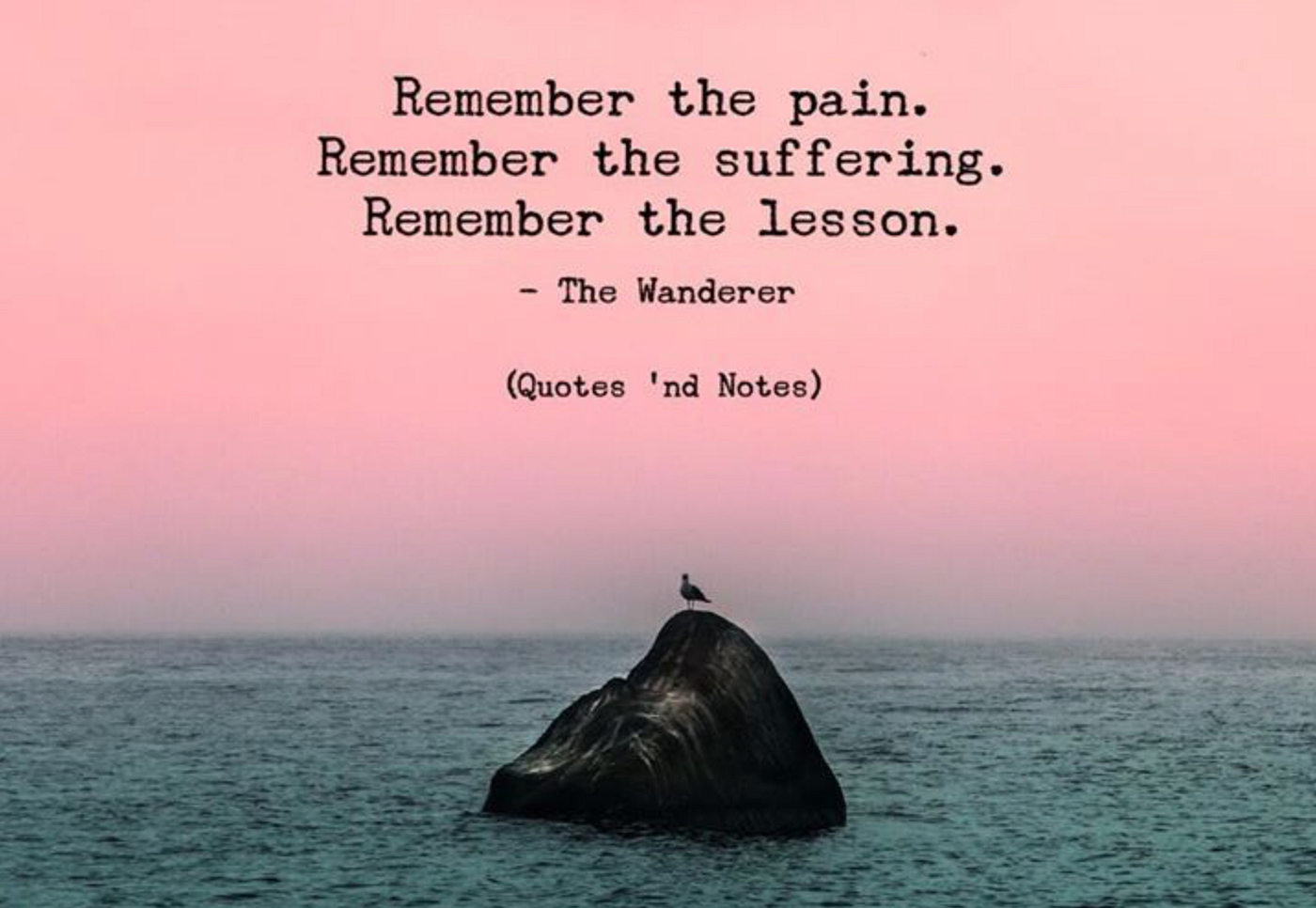 Remember the pain'. 'Remember the pain' ('The Wanderer') | by A Kloppwork  Orange | Clear Yo Mind | Medium, image size:1400x966