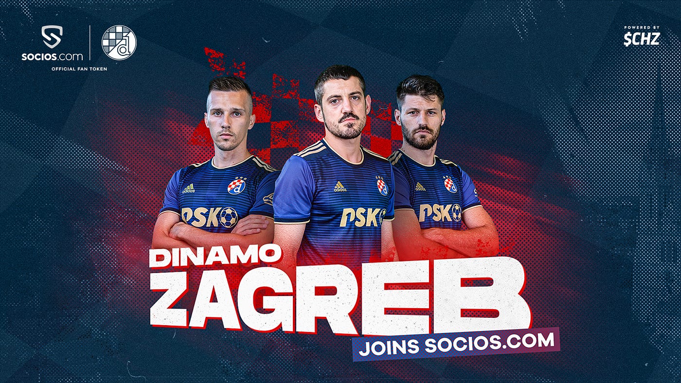 DINAMO ZAGREB WILL BECOME FIRST CROATIAN CLUB TO LAUNCH FAN TOKEN ON  SOCIOS.COM | by Chiliz | Chiliz | Medium