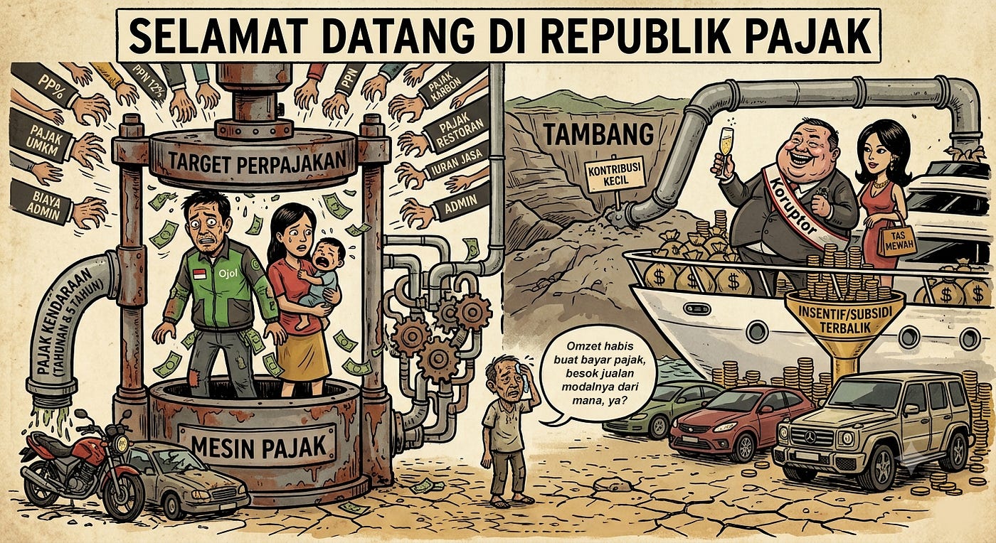 Selamat Datang di Republik Pajak: Ketika Bernapas pun Nyaris Kena PPN