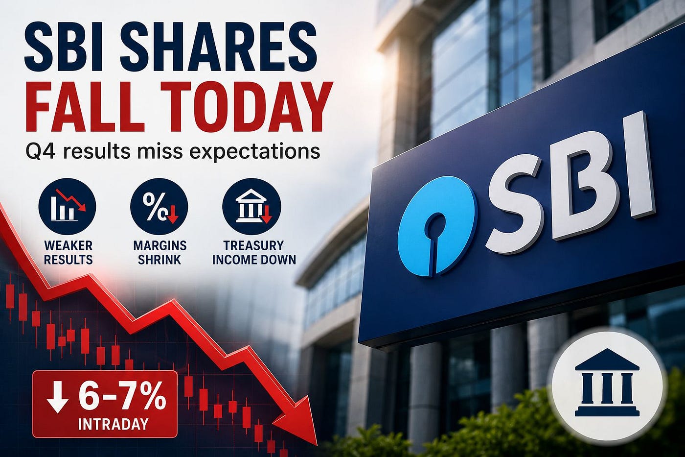 Why SBI Shares Fell Today Even After Reporting Profit Growth