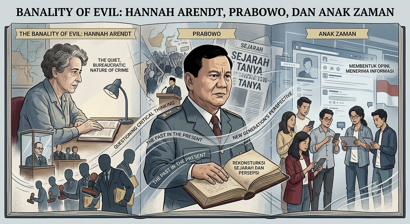 The Banality Of Evil: Hannah Arendt, Prabowo dan Anak Zaman.