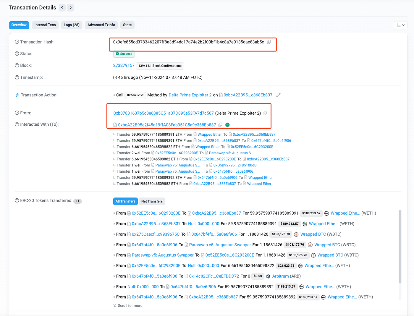 DeltaPrime Hack Analysis