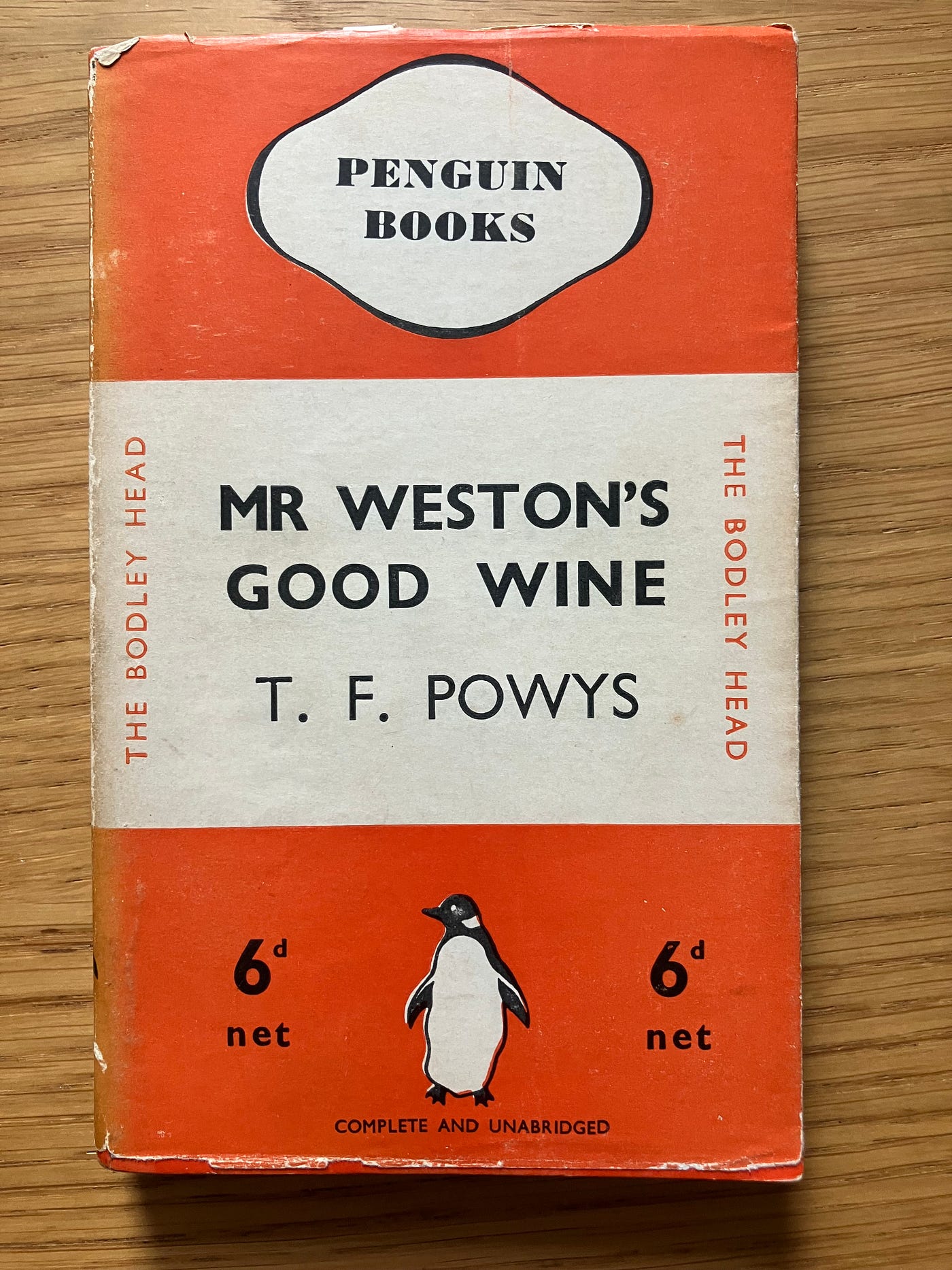 2026 Thumbnail Review #17 Mr Weston’s Good Wine by T F Powys