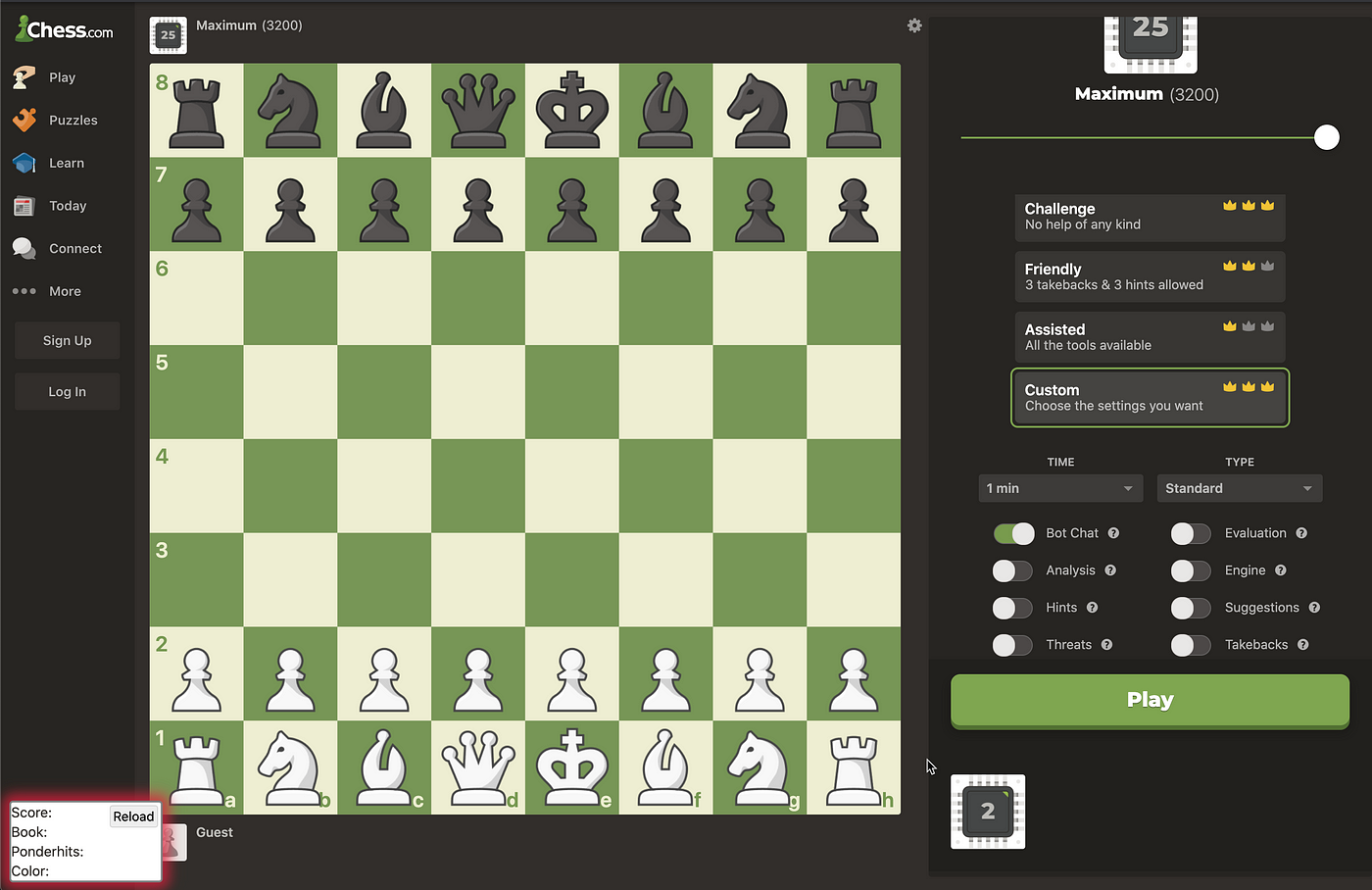 Programming a chess bot for Chess.com, by Lucas Calje, The Startup