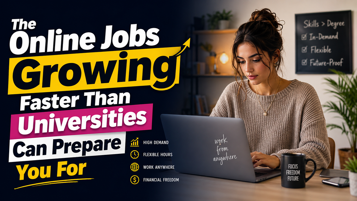 The Online Jobs Growing Faster Than Universities Can Prepare You For