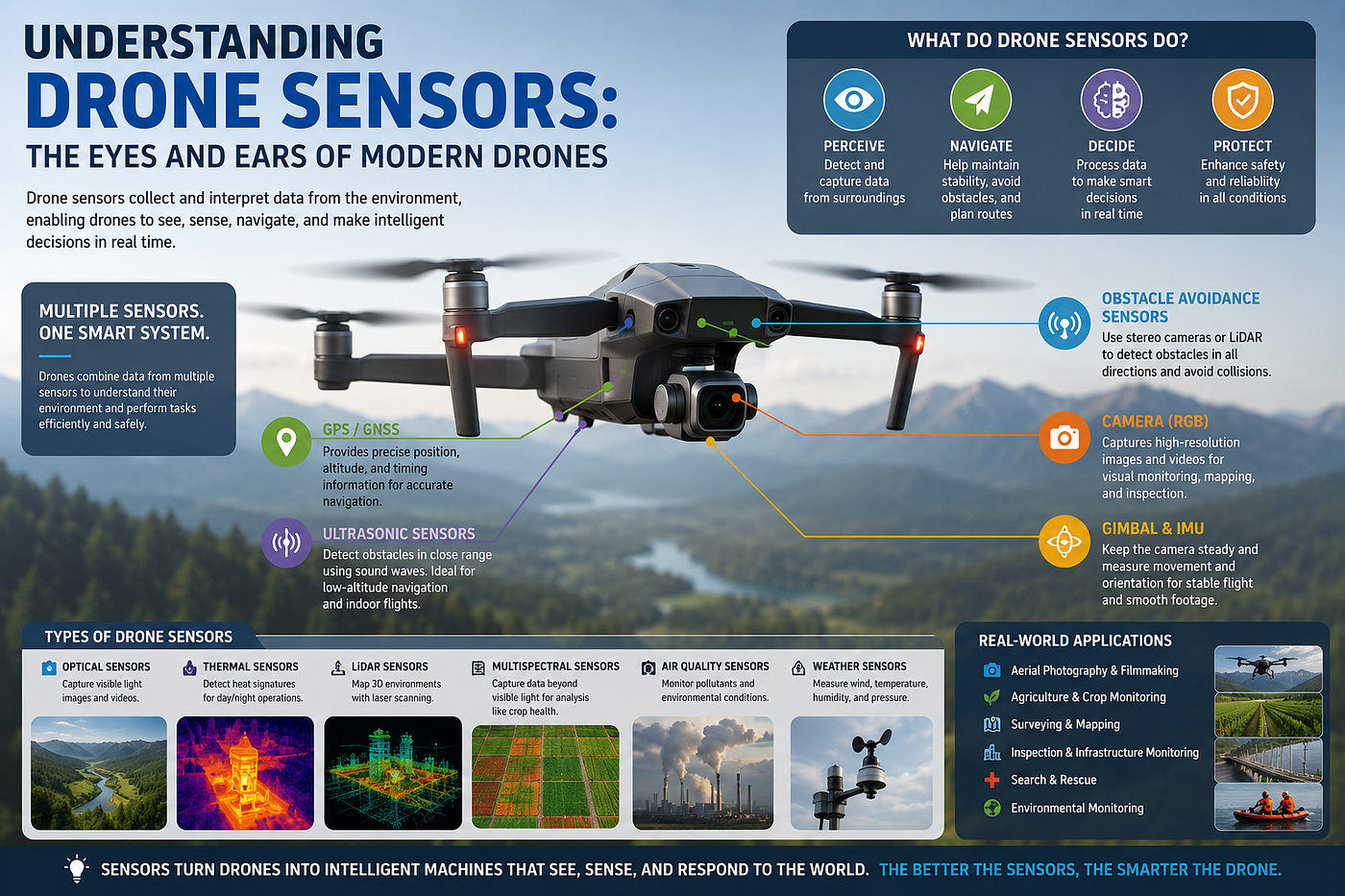 Understanding Drone Sensors: The Eyes and Ears of Modern Drones
