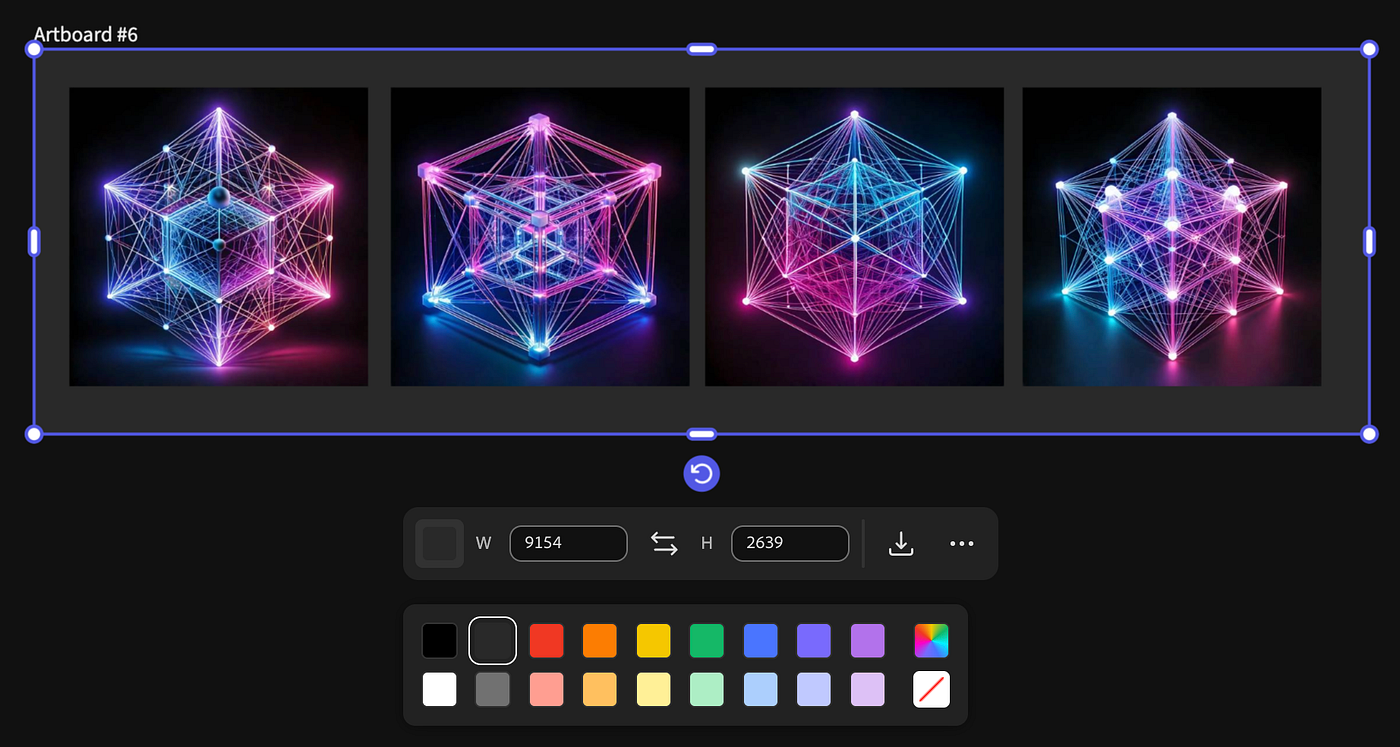 Screenshot of Adobe Firefly Boards