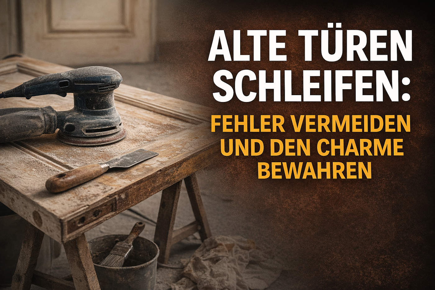 Alte Türen schleifen: Fehler vermeiden und den Charme bewahren
