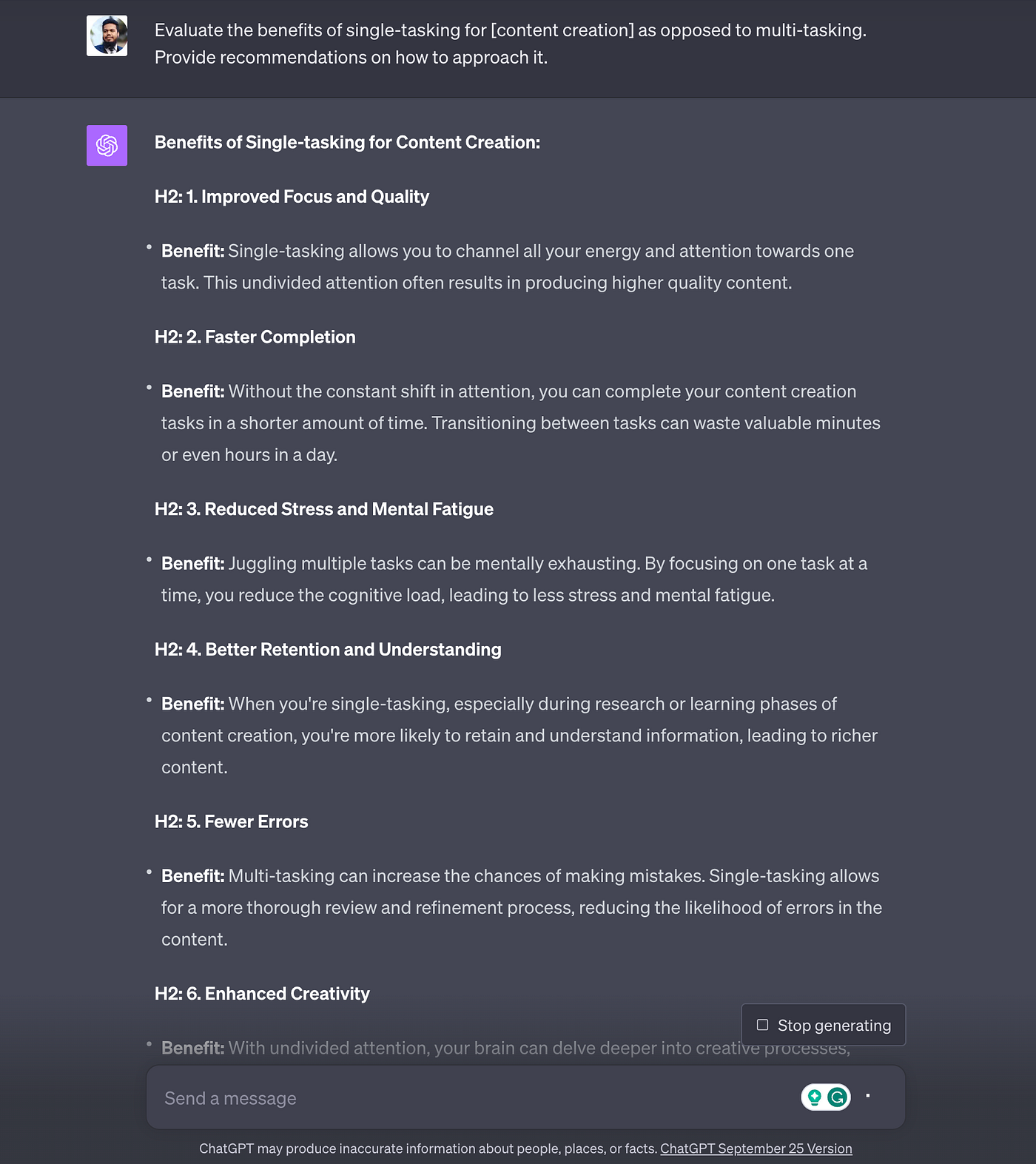 10 ChatGPT Prompts That’ll Make You More Focused than 97% of 