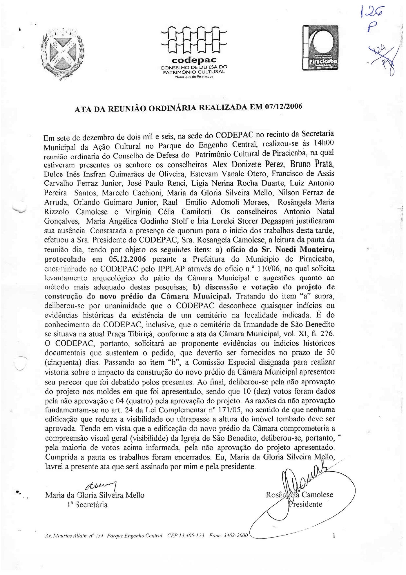 As ossadas que não estão no ofício