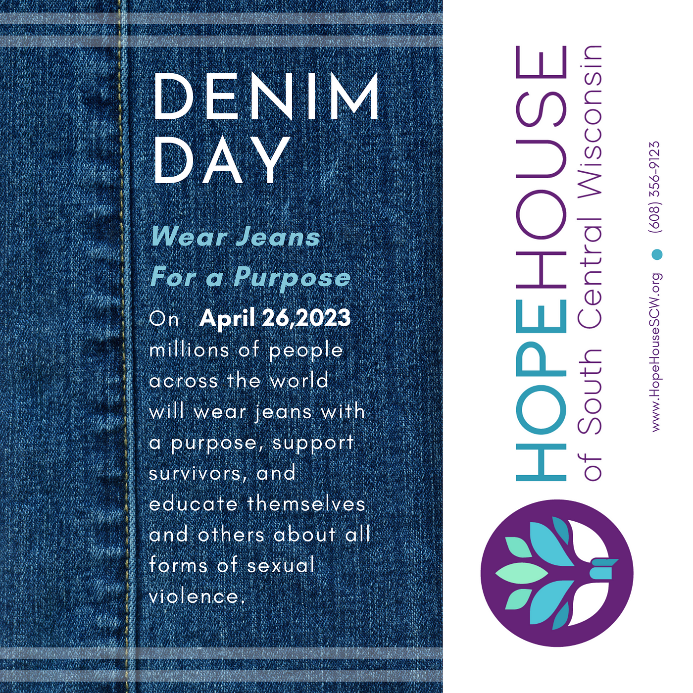 Make a Statement With Your Jeans on Denim Day | by Hope House of South  Central Wisconsin | Medium