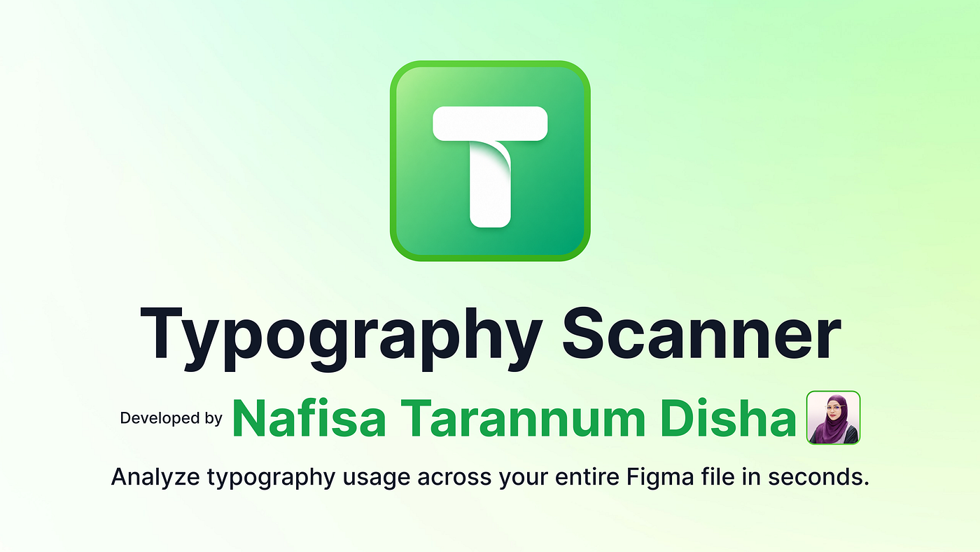 Typography Scanner helps designers audit every text layer inside a Figma file within seconds.