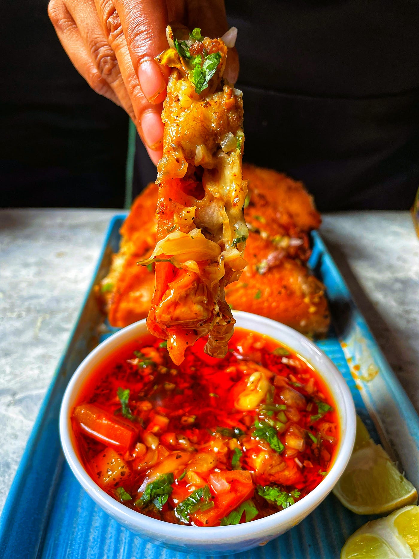 Chicken Birria Tacos | Homemade Birria De Pollo Consome Quesa Tacos | Kitchenstagram