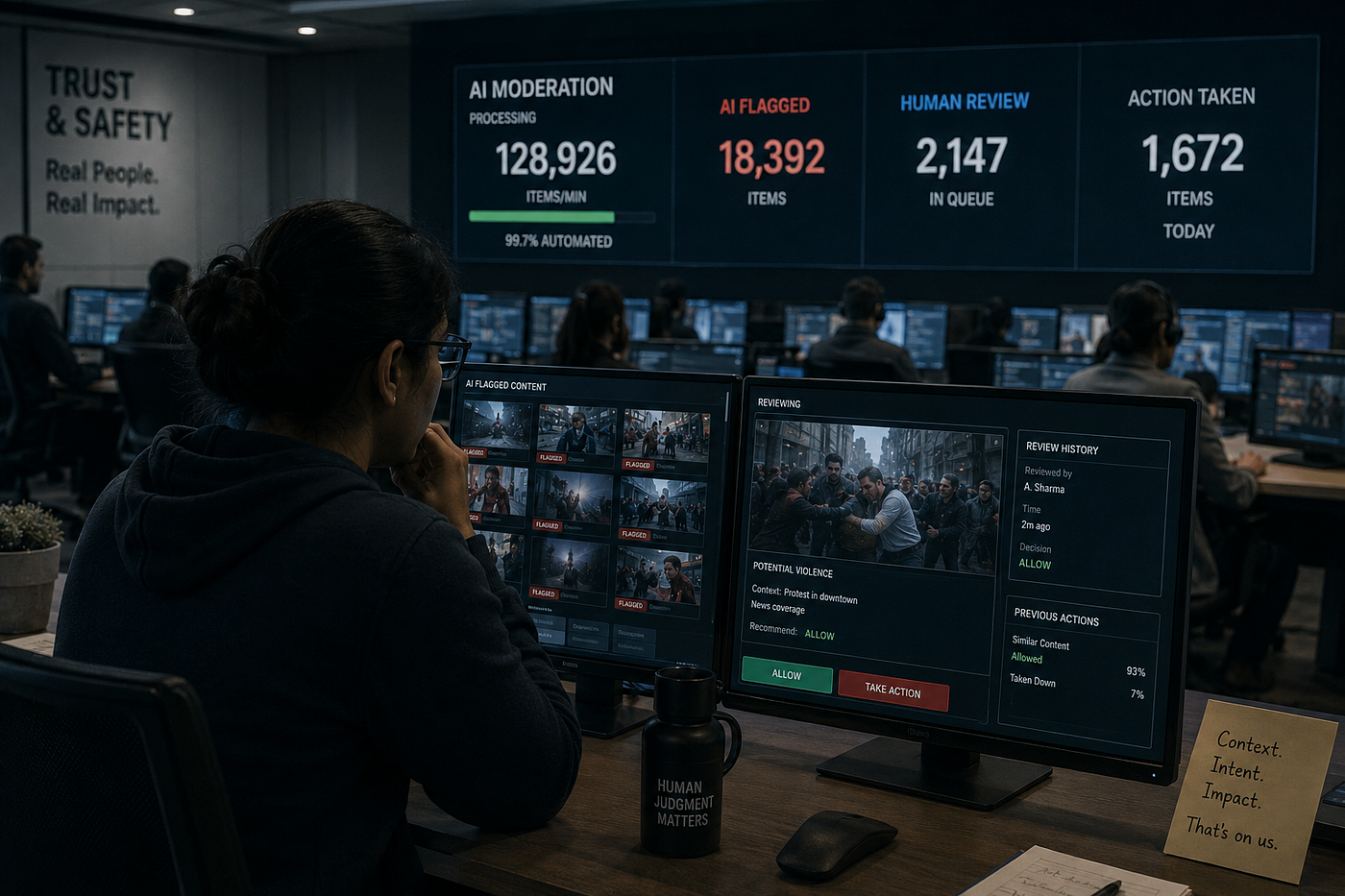 AI Moderation Is Fast — But It Still Needs Humans to Clean Up