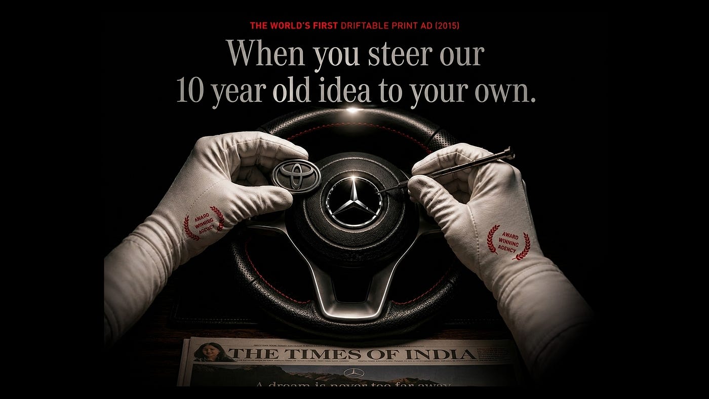When You Steer Our 10 Year Old Idea To Your Own.