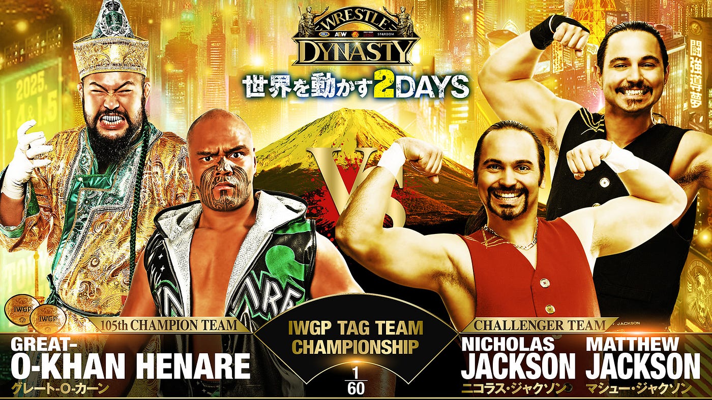 Young Bucks challenge for IWGP Tag Team Championships at Wrestle Dynasty