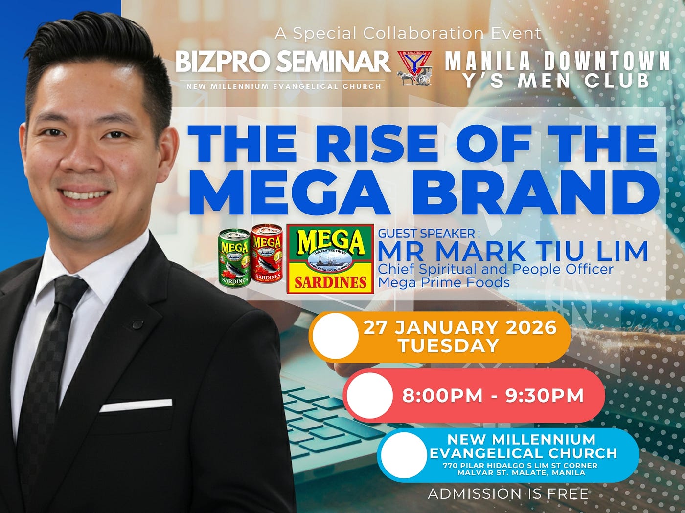 Mega Sardines Owner — Mr Mark Tiu Lim at BIZPRO Seminar NMEC